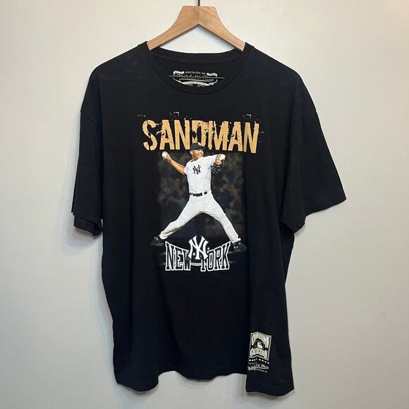 Mitchell & Ness Mariano Rivera New York Yankees Sandman T-shirt Black X-Large - Picture 1 of 5